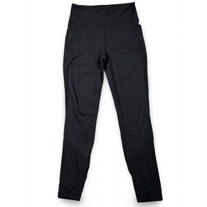 Lululemon Fit Physique Tight Womens EST. 6/8 Black Mesh Pocket Leggings 27" Yoga